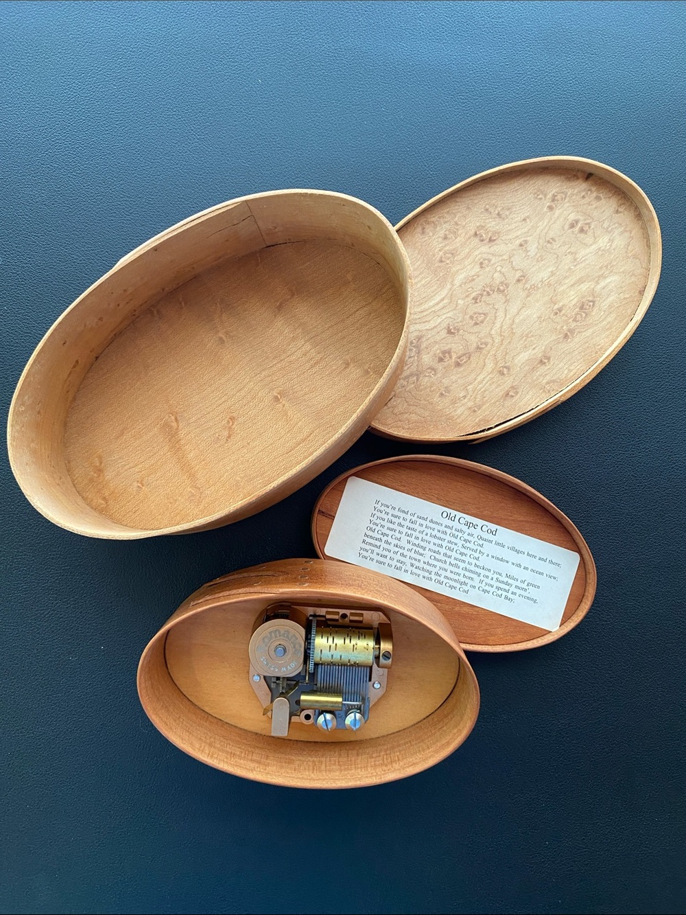 Handmade Oval Shaker Box and Music Box